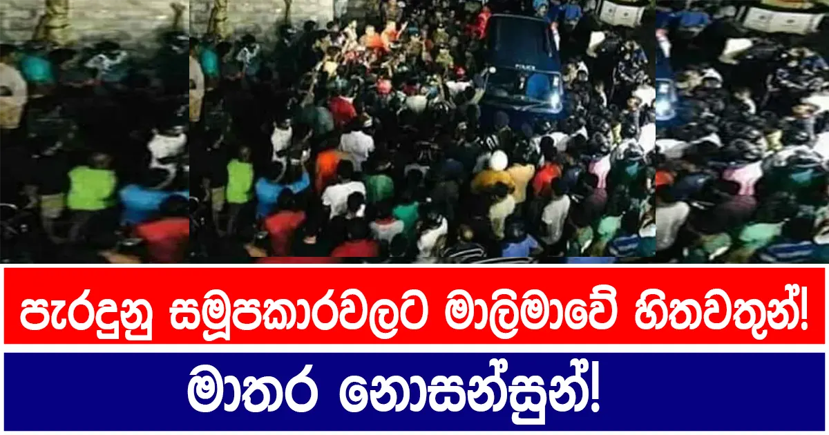 පැරදුණු සමූපකාරවලට මාලිමාවේ හිතවතුන්! මාතර නොසන්සුන්!