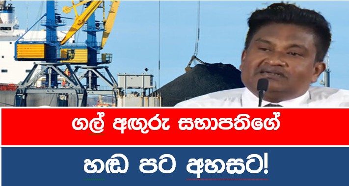 ගල් අඟුරු සභාපතිගේ හඬ පට අහසට!